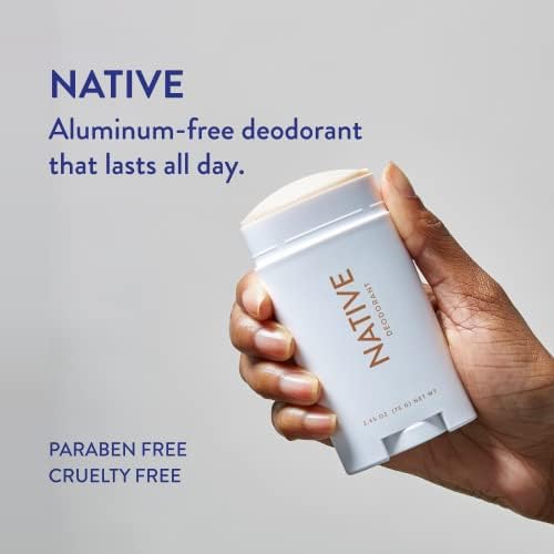 Native Deodorant,Unscented, Aluminum Free, Paraben Free, 2.65 OZ (75 g), Coconut Oil and Shea Butter