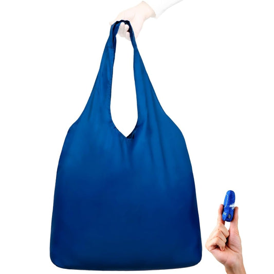 Nanobag Ultra-Lightweight Foldable Tote for Women & Men, Reusable Grocery & Travel Bag, Packable Collapsible Compact Market Essential (Standard Black)