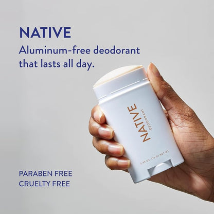 Native Deodorant,Unscented, Aluminum Free, Paraben Free, 2.65 OZ (75 g), Coconut Oil and Shea Butter