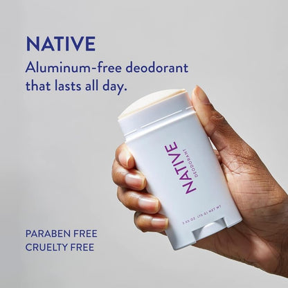 Native Deodorant,Unscented, Aluminum Free, Paraben Free, 2.65 OZ (75 g), Coconut Oil and Shea Butter