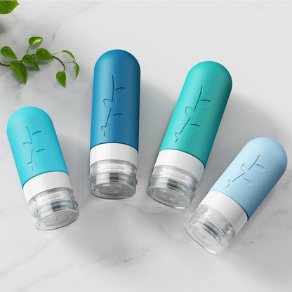 18pack Travel Bottles for Toiletries,TSA Approved Silicone Travel Containers for Toiletries,Leak Proof Refillable Liqus Shampoo And Conditioner travel Essentials toiletry Bottles