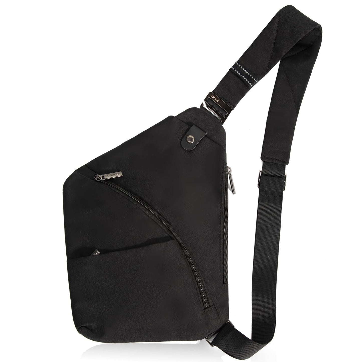 OSOCE Anti Theft Crossbody Bags Sling Bag for Women Men Waterproof Wander Bag for Sports and Travel. (1-BLACK, Small)