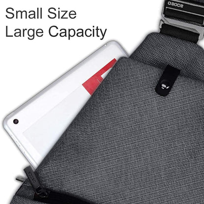 OSOCE Anti Theft Crossbody Bags Sling Bag for Women Men Waterproof Wander Bag for Sports and Travel. (1-BLACK, Small)