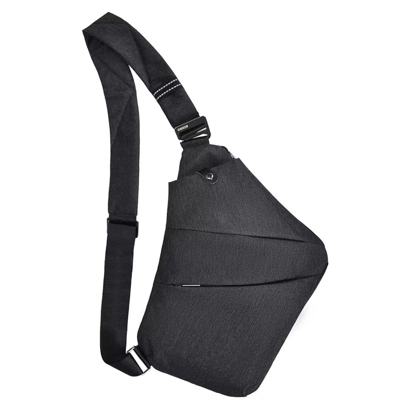 OSOCE Anti Theft Crossbody Bags Sling Bag for Women Men Waterproof Wander Bag for Sports and Travel. (1-BLACK, Small)