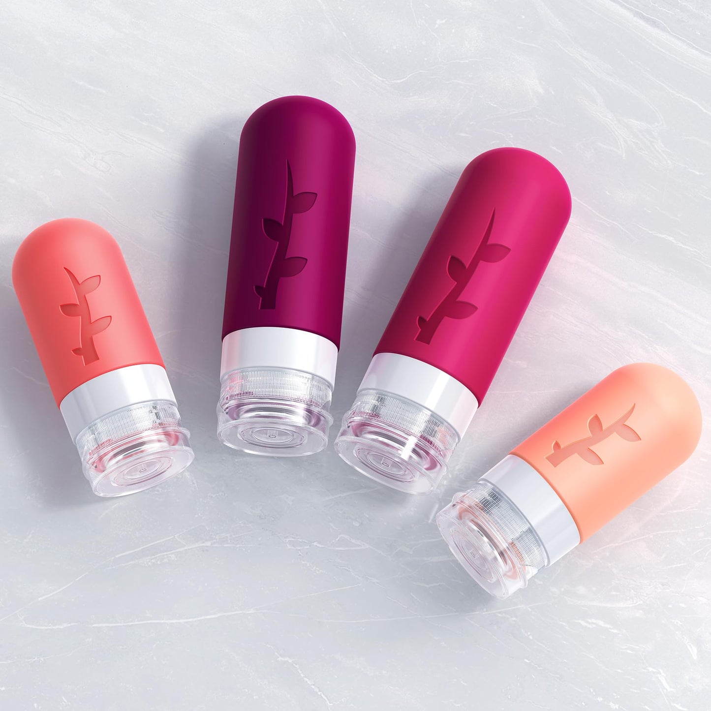 18pack Travel Bottles for Toiletries,TSA Approved Silicone Travel Containers for Toiletries,Leak Proof Refillable Liqus Shampoo And Conditioner travel Essentials toiletry Bottles