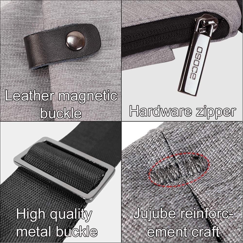 OSOCE Anti Theft Crossbody Bags Sling Bag for Women Men Waterproof Wander Bag for Sports and Travel. (1-BLACK, Small)