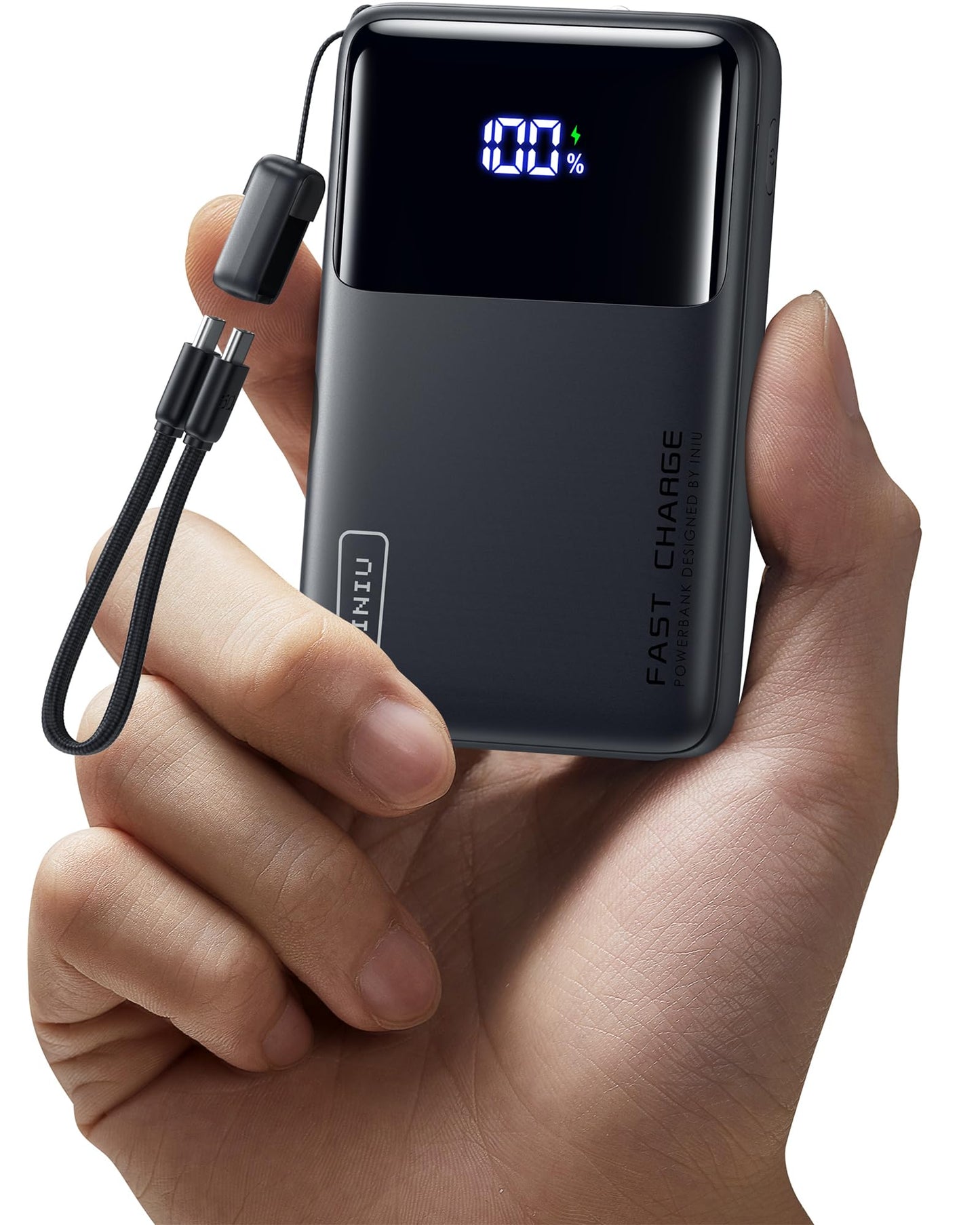 INIU Portable Charger, Slimmest Fast Charging 10000mAh USB C in/Out Power Bank, 22.5W PD3.0 QC4+ Battery Pack, Portable Phone Charger for iPhone 16 15 14 13 12 Pro Samsung S22 S21 Google AirPods iPad