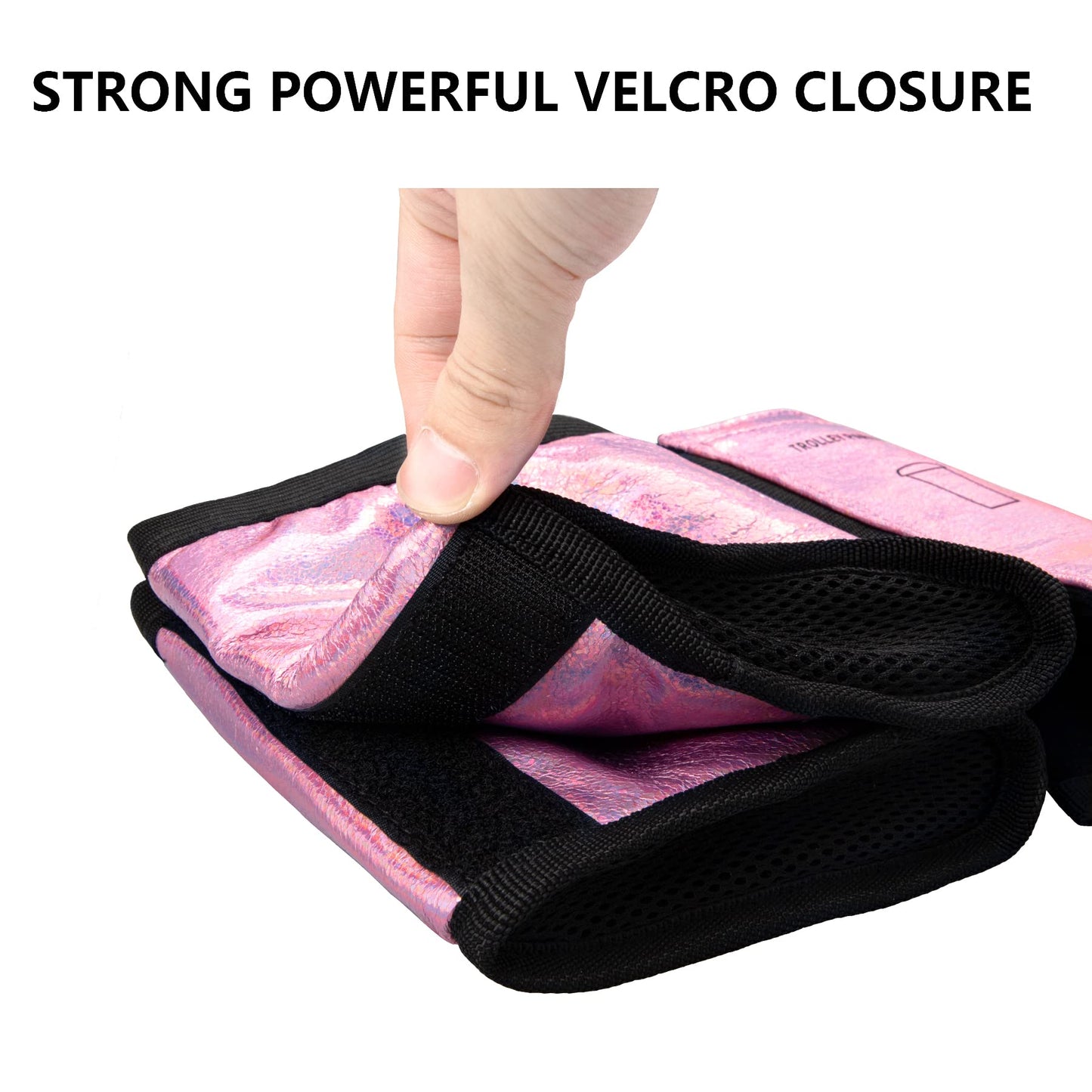 riemot Luggage Travel Cup Holder Free Hand Drink Carrier - Hold Two Coffee Mugs - Fits Roll on Suitcase Handles - Gifts for Flight Attendants Travelers Accessories Carbon Black