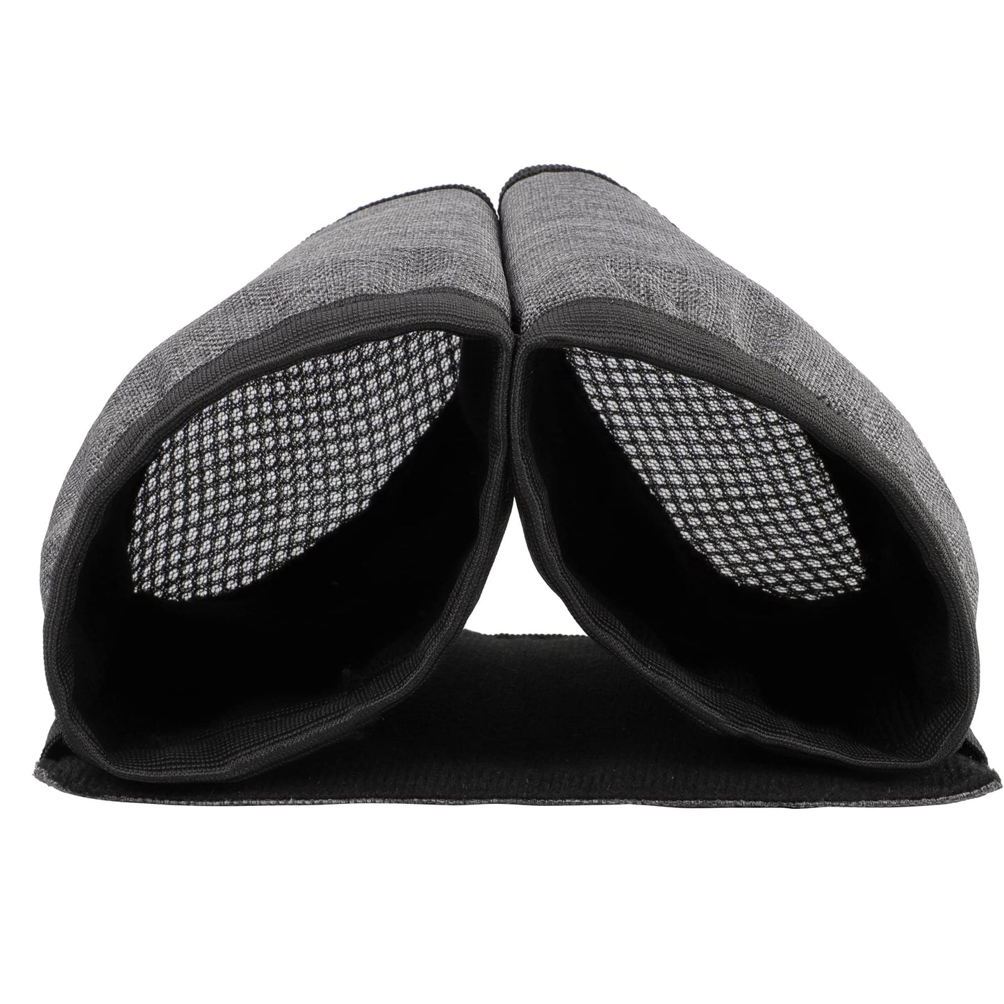 riemot Luggage Travel Cup Holder Free Hand Drink Carrier - Hold Two Coffee Mugs - Fits Roll on Suitcase Handles - Gifts for Flight Attendants Travelers Accessories Carbon Black