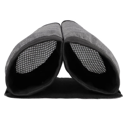 riemot Luggage Travel Cup Holder Free Hand Drink Carrier - Hold Two Coffee Mugs - Fits Roll on Suitcase Handles - Gifts for Flight Attendants Travelers Accessories Carbon Black