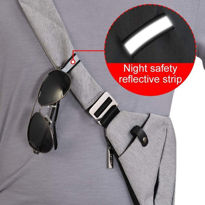 OSOCE Anti Theft Crossbody Bags Sling Bag for Women Men Waterproof Wander Bag for Sports and Travel. (1-BLACK, Small)