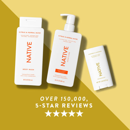 Native Deodorant,Unscented, Aluminum Free, Paraben Free, 2.65 OZ (75 g), Coconut Oil and Shea Butter