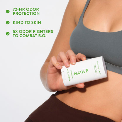 Native Deodorant,Unscented, Aluminum Free, Paraben Free, 2.65 OZ (75 g), Coconut Oil and Shea Butter