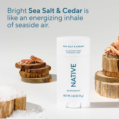 Native Deodorant,Unscented, Aluminum Free, Paraben Free, 2.65 OZ (75 g), Coconut Oil and Shea Butter